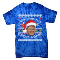 Make Christmas Great Again Trump Ugly Christmas Xmas Gift Tie-Dye T-Shirt