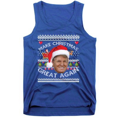 Make Christmas Great Again Trump Ugly Christmas Xmas Gift Tank Top