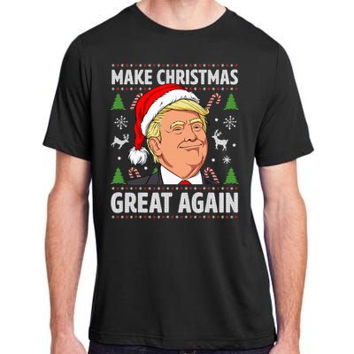 Make Christmas Great Again Trump Ugly Christmas Adult ChromaSoft Performance T-Shirt