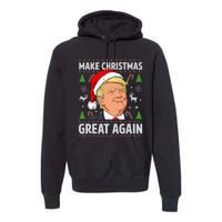 Make Christmas Great Again Trump Ugly Christmas Premium Hoodie