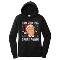 Make Christmas Great Again Trump Ugly Christmas Women's Pullover Hoodie