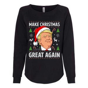 Make Christmas Great Again Trump Ugly Christmas Womens California Wash Sweatshirt