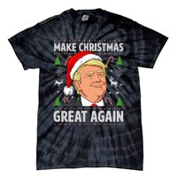 Make Christmas Great Again Trump Ugly Christmas Tie-Dye T-Shirt