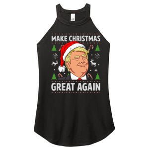 Make Christmas Great Again Trump Ugly Christmas Women's Perfect Tri Rocker Tank