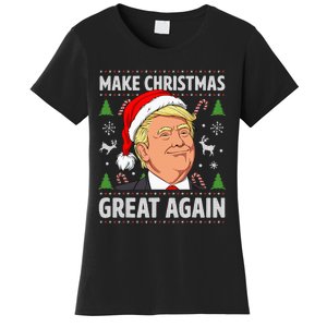 Make Christmas Great Again Trump Ugly Christmas Women's T-Shirt