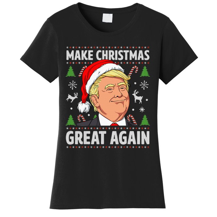 Make Christmas Great Again Trump Ugly Christmas Women's T-Shirt