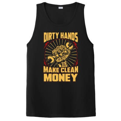 Mechanic Car Guy Dirty Hands Make Clean Money PosiCharge Competitor Tank