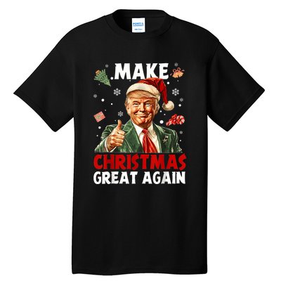 Make Christmas Great Again Funny Christmas Pajamas Tall T-Shirt