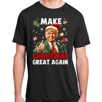 Make Christmas Great Again Funny Christmas Pajamas Adult ChromaSoft Performance T-Shirt