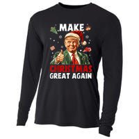 Make Christmas Great Again Funny Christmas Pajamas Cooling Performance Long Sleeve Crew