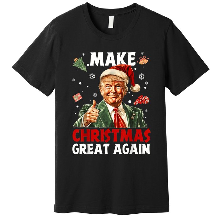 Make Christmas Great Again Funny Christmas Pajamas Premium T-Shirt