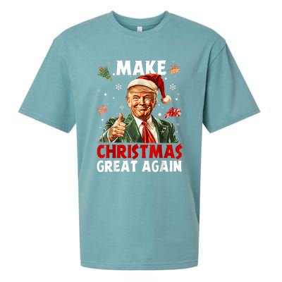 Make Christmas Great Again Funny Christmas Pajamas Sueded Cloud Jersey T-Shirt