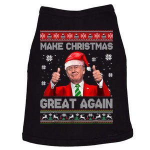 Make Christmas Great Again Ugly Xmas Funny Trump Doggie Tank