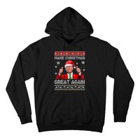 Make Christmas Great Again Ugly Xmas Funny Trump Hoodie