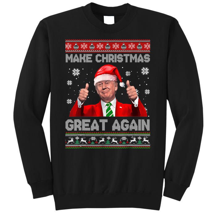 Make Christmas Great Again Ugly Xmas Funny Trump Sweatshirt