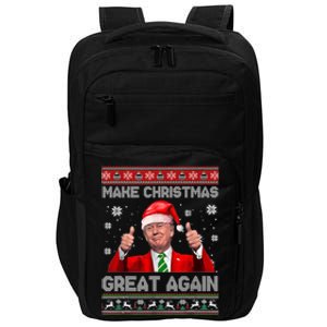 Make Christmas Great Again Ugly Xmas Funny Trump Impact Tech Backpack