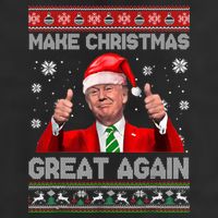Make Christmas Great Again Ugly Xmas Funny Trump 11oz C Handle Ceramic Mug