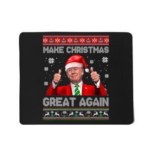 Make Christmas Great Again Ugly Xmas Funny Trump Mousepad