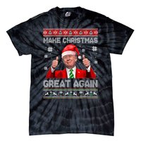 Make Christmas Great Again Ugly Xmas Funny Trump Tie-Dye T-Shirt