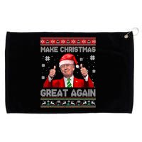 Make Christmas Great Again Ugly Xmas Funny Trump Grommeted Golf Towel