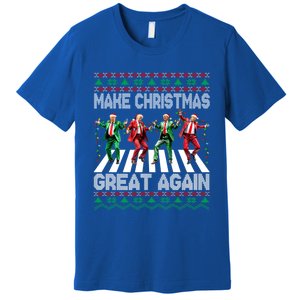 Make Christmas Great Again Ugly Trump Dance Santa Funny Gift Premium T-Shirt