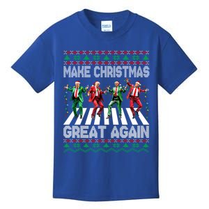 Make Christmas Great Again Ugly Trump Dance Santa Funny Gift Kids T-Shirt