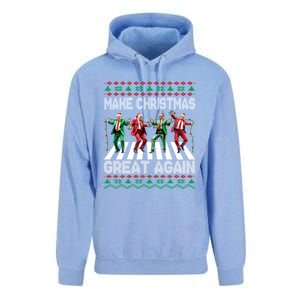 Make Christmas Great Again Ugly Trump Dance Santa Funny Gift Unisex Surf Hoodie