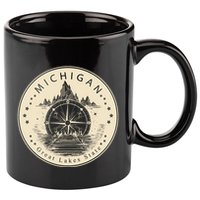 Michigan Compass Great Lake State MI Pride USA 11oz C Handle Ceramic Mug