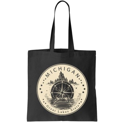 Michigan Compass Great Lake State MI Pride USA Bag