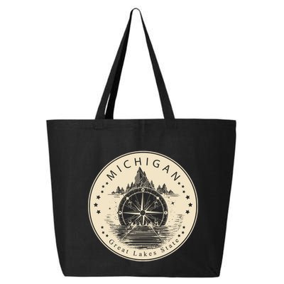Michigan Compass Great Lake State MI Pride USA 25L Jumbo Tote