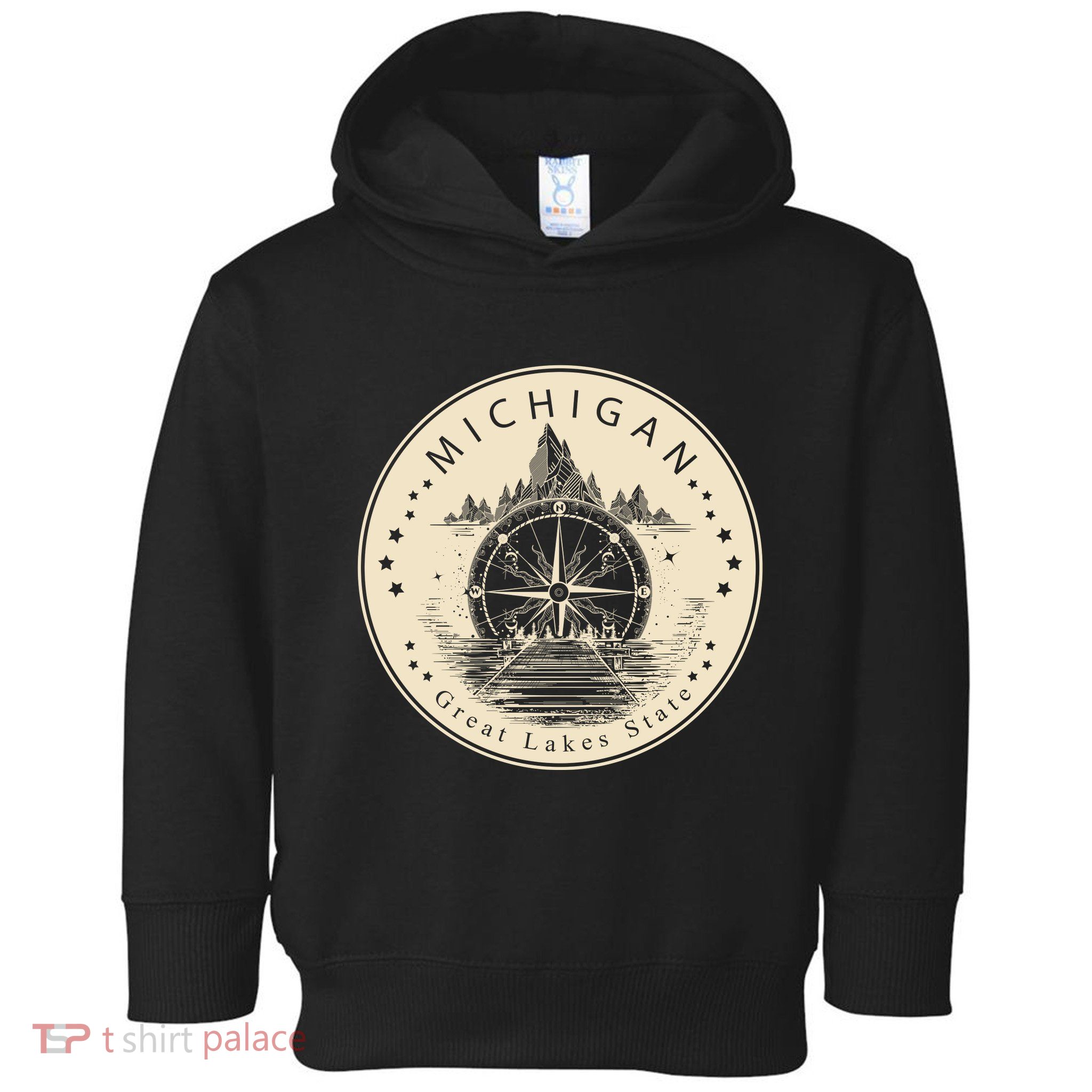 Michigan Compass Great Lake State MI Pride USA Toddler Hoodie