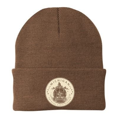 Michigan Compass Great Lake State MI Pride USA Beanie