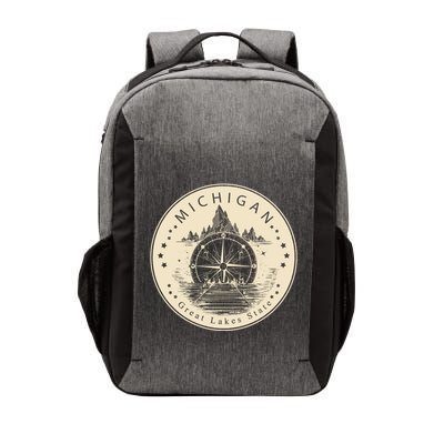 Michigan Compass Great Lake State MI Pride USA Vector Backpack