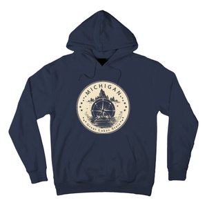 Michigan Compass Great Lake State MI Pride USA Hoodie