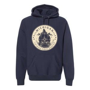 Michigan Compass Great Lake State MI Pride USA Premium Hoodie