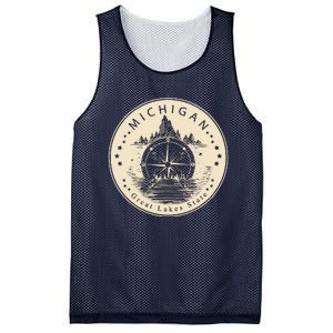 Michigan Compass Great Lake State MI Pride USA Mesh Reversible Basketball Jersey Tank