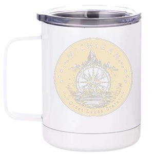 Michigan Compass Great Lake State MI Pride USA 12 oz Stainless Steel Tumbler Cup