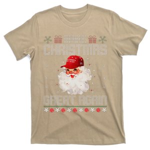 Make Christmas Great Again Funny Santa Trump 2024 Xmas T-Shirt