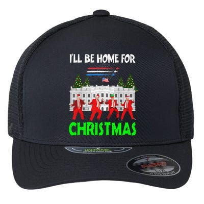 Make Christmas Great Again Trump Santa Hat Sunglasses Flexfit Unipanel Trucker Cap