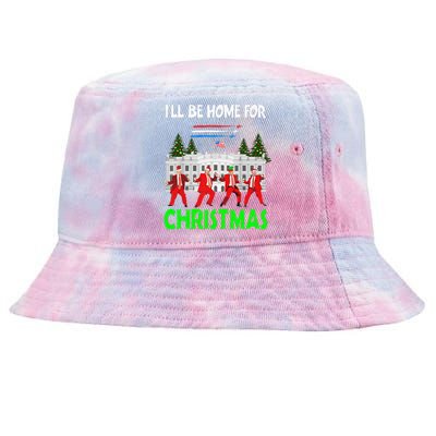 Make Christmas Great Again Trump Santa Hat Sunglasses Tie-Dyed Bucket Hat