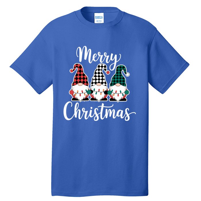 Merry Christmas Gnomes Winter Vibes Christmas Gift Tall T-Shirt