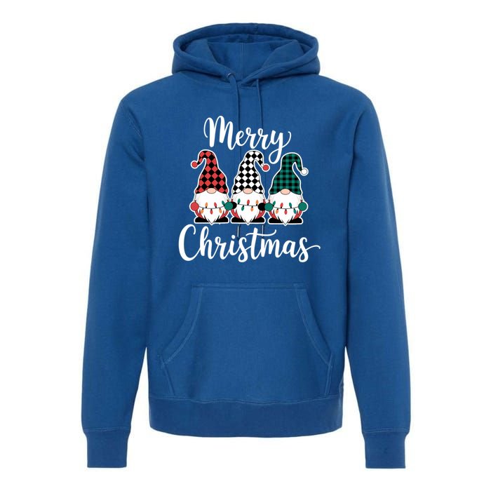 Merry Christmas Gnomes Winter Vibes Christmas Gift Premium Hoodie