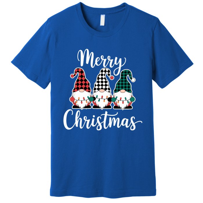 Merry Christmas Gnomes Winter Vibes Christmas Gift Premium T-Shirt