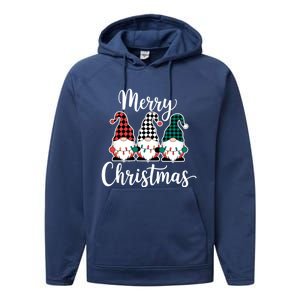 Merry Christmas Gnomes Winter Vibes Christmas Gift Performance Fleece Hoodie