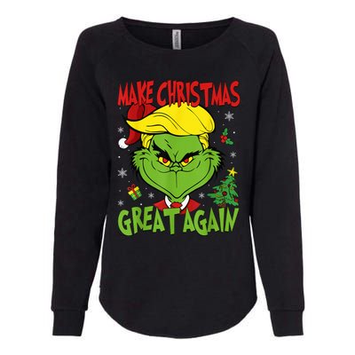 Make Christmas Great Again Funny Santa Trump 2024 Womens California Wash Sweatshirt