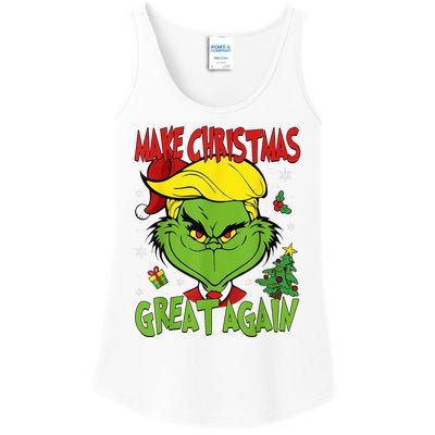 Make Christmas Great Again Funny Santa Trump 2024 Ladies Essential Tank