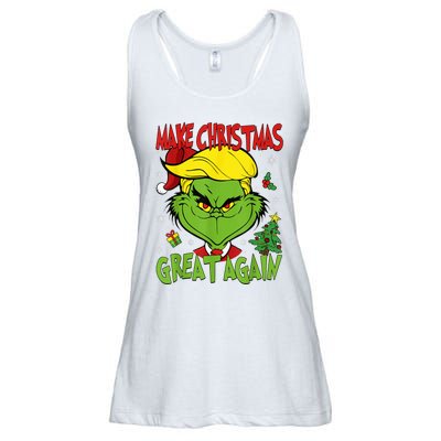 Make Christmas Great Again Funny Santa Trump 2024 Ladies Essential Flowy Tank