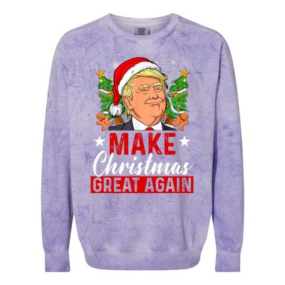 Make Christmas Great Again Trump Ugly Christmas Sweate Colorblast Crewneck Sweatshirt