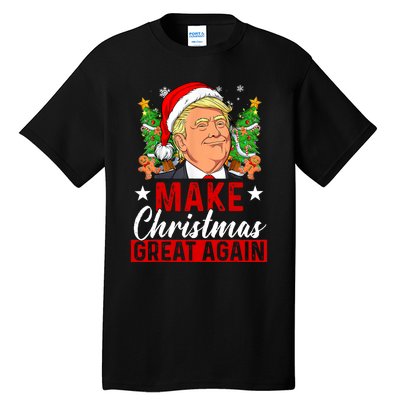 Make Christmas Great Again Trump Ugly Christmas Sweate Tall T-Shirt