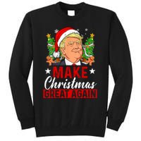 Make Christmas Great Again Trump Ugly Christmas Sweate Tall Sweatshirt